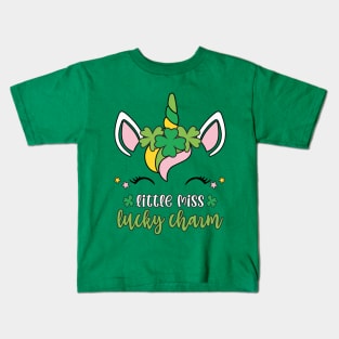 St. Patricks Day Little Miss Lucky Charm Kids T-Shirt